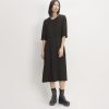 The City Stripe Ruched Dress | Black