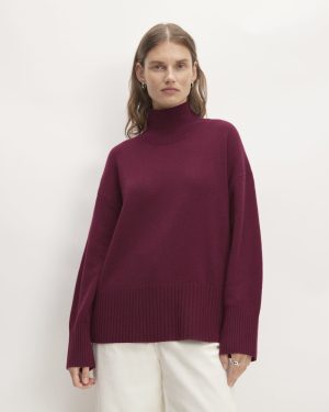 The Cashmere Oversized Turtleneck | Brandy