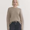 The Cocoon Crew in Wool Cashmere | Oatmeal
