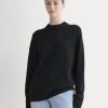 Cashmere Boyfriend Sweater | Black