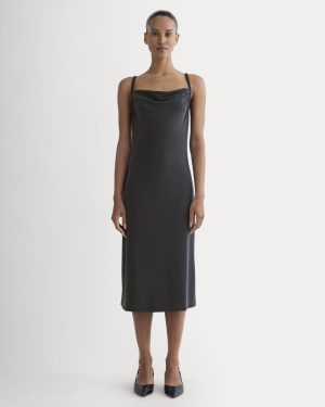 The Tank Midi Dress in Butterknit | Black