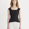 The Form Square-Neck Tank | Black