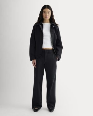 The Wide-Leg Chino | Black