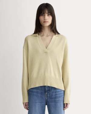 The Boxy Polo in Everyday Cotton | Mojave Desert / Natural