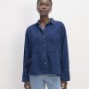 The Boxy Overshirt in Buttersoft | Bellwether Blue