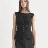 Sleeveless Button-Up in Butterluxe | Black