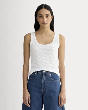 The Pointelle Cami | White