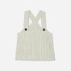 The Apron Linen Tank | Seafoam Pinstripe
