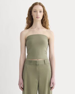 The Form Tube Top | Lichen Green