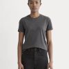 The Slim Crew in Essential Cotton | Heathered Soot