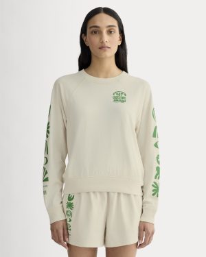 The Everlane x Parks Project Off-Duty Long-Sleeve Tee | Natural / Green