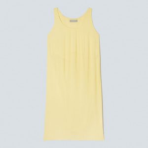 The Naia™ Ripple Tank Dress | Pastel Yellow
