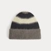 Plush Alpaca Beanie | Mid Grey Heather/Black/Bone