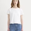 The Box-Cut Tee in Essential Cotton | White | No Pocket