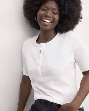 The Vintage Rib Henley | Bone