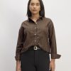 The Must-Have Shirt in Silky Cotton | Cocoa / Black