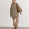 The Sweater Dress in Plush Cotton | Heather Taupe