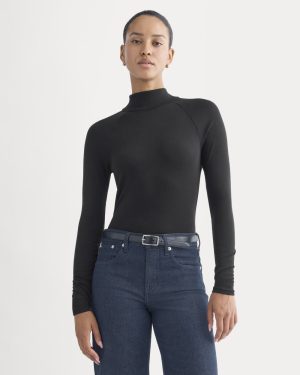 Tie-Neck Top in Butterluxe | Black