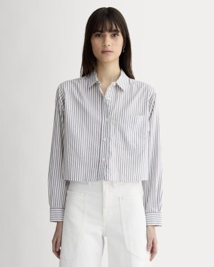The Way-Short Shirt in Silky Cotton | Periscope / Bone