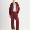 Luxe Fleece Barrel Sweatpant | Merlot