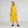The  Organic Cotton Waffle Tank Dress | High Visibility Yellow