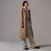The Gathered Drape Trench | Ash Brown