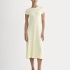 Midi Tee Dress in Butterknit | Light Yellow