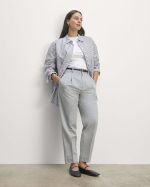 The Draper Tapered Pant in Buttersmooth | Heather Steel