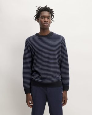 The Grade-A Cashmere Crew | Indigo / Dark Navy