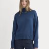 The Boxy Turtleneck in Everyday Cotton | Deep Lazuli Blue