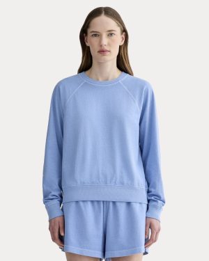 The Off-Duty Long-Sleeve Tee | Granada Sky Blue Garment Dye