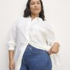 The Boyfriend Shirt in Washable Silk | Off-White