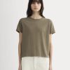 The Box-Cut Tee in Cotton Linen | Deep Taupe