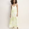 The Everlane x Marques' Almeida Satin Tie-Dye Dress | Seafoam Tie-Dye